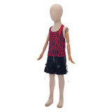 Obsession Nikki Kids Children Red Outfit Cosplay Costume Outfit Halloween Carnival Suit