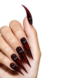 Obsession Nikki Red and Black Cosplay Nail Stickers Halloween Carnival Costume Accessories