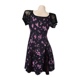 Obsession Nikki Women Black Printed Dress Cosplay Costume Outfit Halloween Carnival Suit