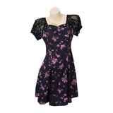 Obsession Nikki Women Black Printed Dress Cosplay Costume Outfit Halloween Carnival Suit