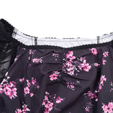 Obsession Nikki Women Black Printed Dress Cosplay Costume Outfit Halloween Carnival Suit