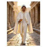 Octopath Traveler Temenos Mistral  White Cloak Cosplay Costume Outfit Halloween Carnival Suit