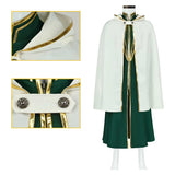 Octopath Traveler Temenos Mistral Green Rope Cosplay Costume Outfit Halloween Carnival Suit