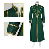 Octopath Traveler Temenos Mistral Green Rope Cosplay Costume Outfit Halloween Carnival Suit