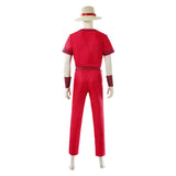 One Piece Live-Action Luffy Red Outfit Cosplay Costume Outfit Halloween Carnival Suit