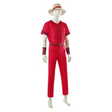 One Piece Live-Action Luffy Red Outfit Cosplay Costume Outfit Halloween Carnival Suit