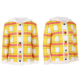 One Piece Live-Action Luffy Yellow Coat Cosplay Costume Outfit Halloween Carnival Suit