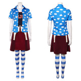 One Piece Live-Action Miss Goldenweek Women Blue Outfit Cosplay Costume Outfit Halloween Carnival Suit