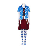 One Piece Live-Action Miss Goldenweek Women Blue Outfit Cosplay Costume Outfit Halloween Carnival Suit