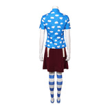 One Piece Live-Action Miss Goldenweek Women Blue Outfit Cosplay Costume Outfit Halloween Carnival Suit