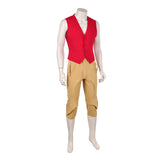 One Piece Live-Action Monkey D. luffy Red Vest Outfit Cosplay Costume Outfit Halloween Carnival Suit
