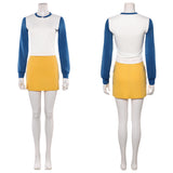 One Piece Live-Action Nami Blue and White Outfit Cosplay Costume Outfit Halloween Carnival Suit