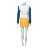 One Piece Live-Action Nami Blue and White Outfit Cosplay Costume Outfit Halloween Carnival Suit