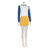 One Piece Live-Action Nami Blue and White Outfit Cosplay Costume Outfit Halloween Carnival Suit