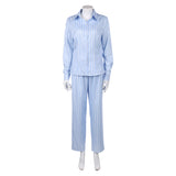 One Piece Live-Action Nami Blue Pajamas Cosplay Costume Outfit Halloween Carnival Suit