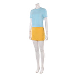 One Piece Live-Action Nami Women Blue and Yellow Outfit Cosplay Costume Outfit Halloween Carnival Suit