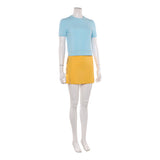 One Piece Live-Action Nami Women Blue and Yellow Outfit Cosplay Costume Outfit Halloween Carnival Suit