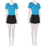 One Piece Live-Action Nami Women Blue Outfit Cosplay Costume Outfit Halloween Carnival Suit