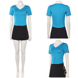 One Piece Live-Action Nami Women Blue Outfit Cosplay Costume Outfit Halloween Carnival Suit