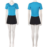 One Piece Live-Action Nami Women Blue Outfit Cosplay Costume Outfit Halloween Carnival Suit