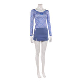 One Piece Live-Action Nami Women Blue Outfit Cosplay Costume Outfit Halloween Carnival Suit