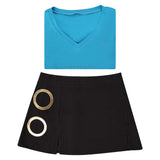 One Piece Live-Action Nami Women Blue Outfit Cosplay Costume Outfit Halloween Carnival Suit