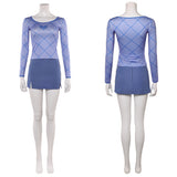 One Piece Live-Action Nami Women Blue Outfit Cosplay Costume Outfit Halloween Carnival Suit