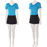 One Piece Live-Action Nami Women Blue Outfit Cosplay Costume Outfit Halloween Carnival Suit