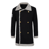 One Piece Live-Action Sanji Black Coat Cosplay Costume Outfit Halloween Carnival Suit