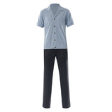 One Piece Live-Action Sanji Blue Outfit Cosplay Costume Outfit Halloween Carnival Suit
