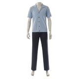 One Piece Live-Action Sanji Blue Outfit Cosplay Costume Outfit Halloween Carnival Suit