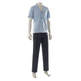 One Piece Live-Action Sanji Blue Outfit Cosplay Costume Outfit Halloween Carnival Suit