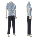 One Piece Live-Action Sanji Blue Outfit Cosplay Costume Outfit Halloween Carnival Suit