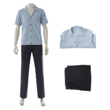 One Piece Live-Action Sanji Blue Outfit Cosplay Costume Outfit Halloween Carnival Suit