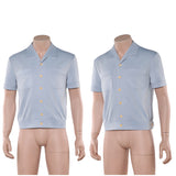 One Piece Live-Action Sanji Blue Top Cosplay Costume Outfit Halloween Carnival Suit