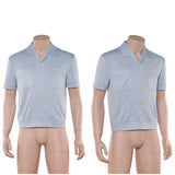 One Piece Live-Action Sanji Blue Top Cosplay Costume Outfit Halloween Carnival Suit