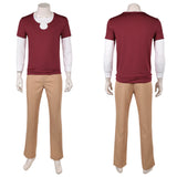 One Piece Live-Action Sanji Red Outfit Cosplay Costume Outfit Halloween Carnival Suit