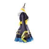 One Piece Live-Action Trafalgar D. Water Law Women Black Kimono Cosplay Costume Outfit Halloween Carnival Suit