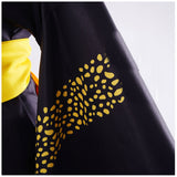 One Piece Live-Action Trafalgar D. Water Law Women Black Kimono Cosplay Costume Outfit Halloween Carnival Suit