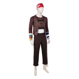 One Piece Live-Action Usopp Brown Outfit Cosplay Costume Outfit Halloween Carnival Suit
