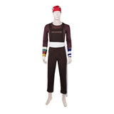 One Piece Live-Action Usopp Brown Outfit Cosplay Costume Outfit Halloween Carnival Suit