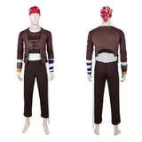 One Piece Live-Action Usopp Brown Outfit Cosplay Costume Outfit Halloween Carnival Suit