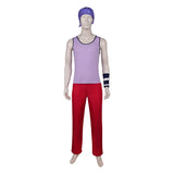 One Piece Live-Action Usopp Purple Outfit Cosplay Costume Outfit Halloween Carnival Suit