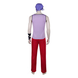 One Piece Live-Action Usopp Purple Outfit Cosplay Costume Outfit Halloween Carnival Suit