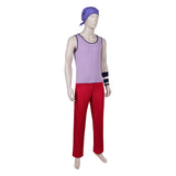 One Piece Live-Action Usopp Purple Outfit Cosplay Costume Outfit Halloween Carnival Suit