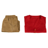 One Piece Luffy Red Outfit Cosplay Costume Outfit Halloween Carnival Suit