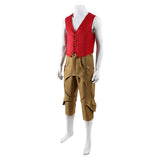 One Piece Luffy Red Outfit Cosplay Costume Outfit Halloween Carnival Suit