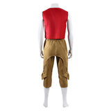 One Piece Luffy Red Outfit Cosplay Costume Outfit Halloween Carnival Suit