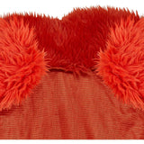 One Piece Luffy Red Plush Cape Cosplay Costume Outfits Halloween Carnival Suit