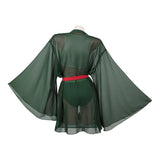One Piece Roronoa Zoro Women Green Swimsuit Cosplay Costume Outfit Halloween Carnival Suit